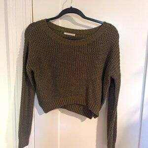 Cropped Long Sleeve Sweater